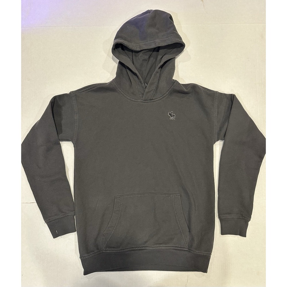 Ambercrombie Kids Hoodie Sweatshirt Pullover A&F Essentials Gray Size 13 / 14